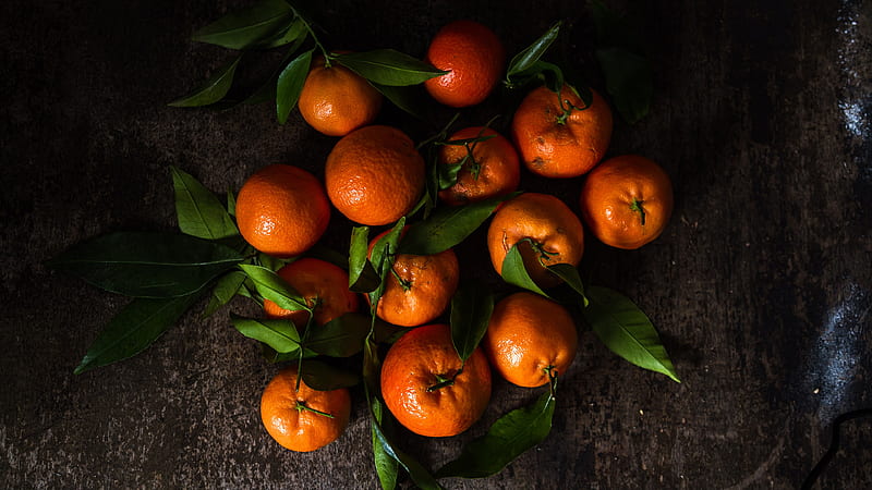 Fruits, Mandarin, Fruit, Tangerine, HD wallpaper