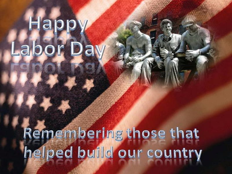 Labor Day, Labor, Other, Flag, People, Day, HD wallpaper