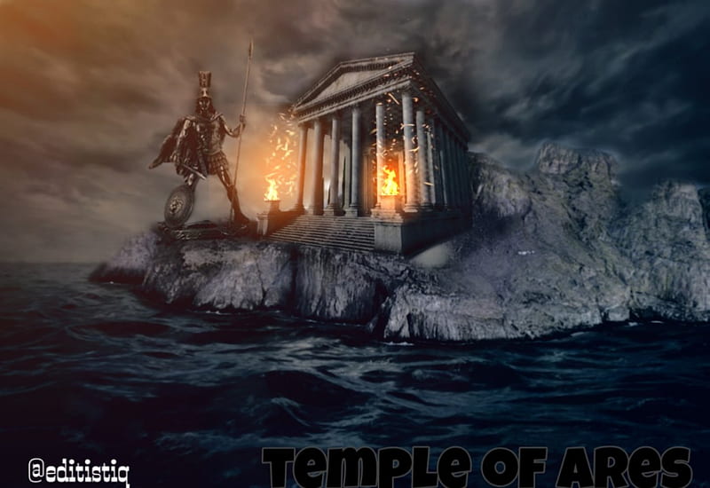 Templo de ares, dios de la guerra, dios griego, monstruo, nuevo, Fondo de  pantalla HD | Peakpx