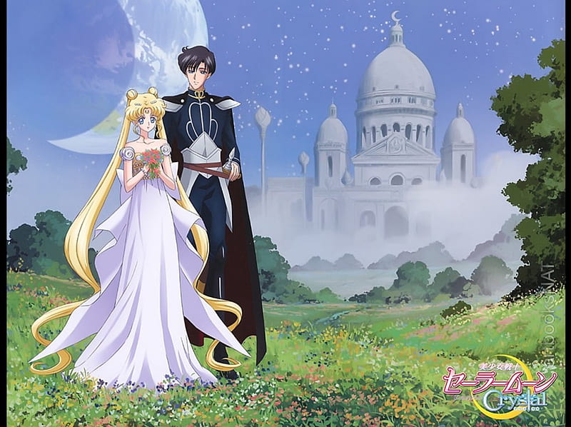 Royal Couple, pretty, darien, prince, sweet, lond hair, nice, love, anime, sailor moon, beauty, anime girl, long hair, lovely, romance, twintail, blonde, anime couple, palace, happy, serenity, lover, awesome, garden, mamoru chiba, blond, guy, bonito, chiba, twin tail, tsukino usagi, endymion, prince endymion, couple, sailormoon, gorgeous, usagi, female, male, romantic, arden, blonde hair, twintails, usagi tsukino, twin tails, princess serenity, blond hair, chiba mamaru, boy, tsukino, girl, bouquet, flower, princess, castle, scene, HD wallpaper