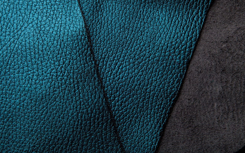 skin texture, blue leather, black leather, HD wallpaper