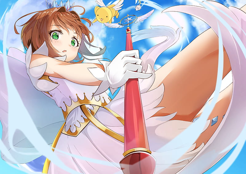 Anime, Cardcaptor Sakura, Sakura Kinomoto , Keroberos (Card Captor Sakura) , Staff, HD wallpaper