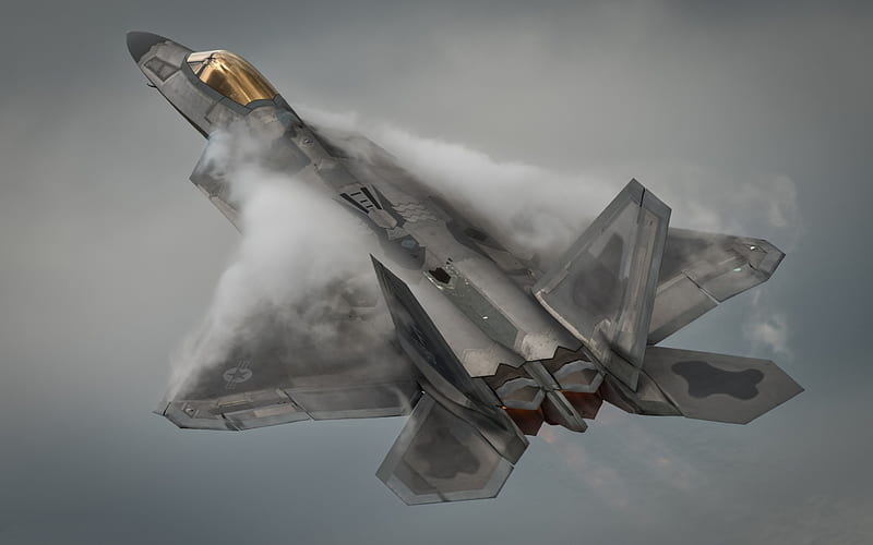 Lockheed Martin F-22A Raptor, F-22, American fighter, USAF, military aircraft, USA, HD wallpaper