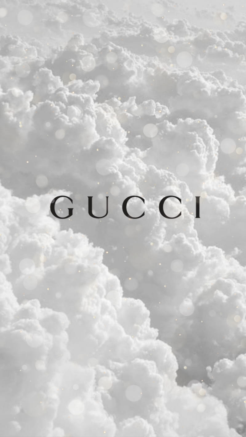 Gucci clouds, cloud, clouds, fancy, gucci, sparkles, white, HD phone wallpaper