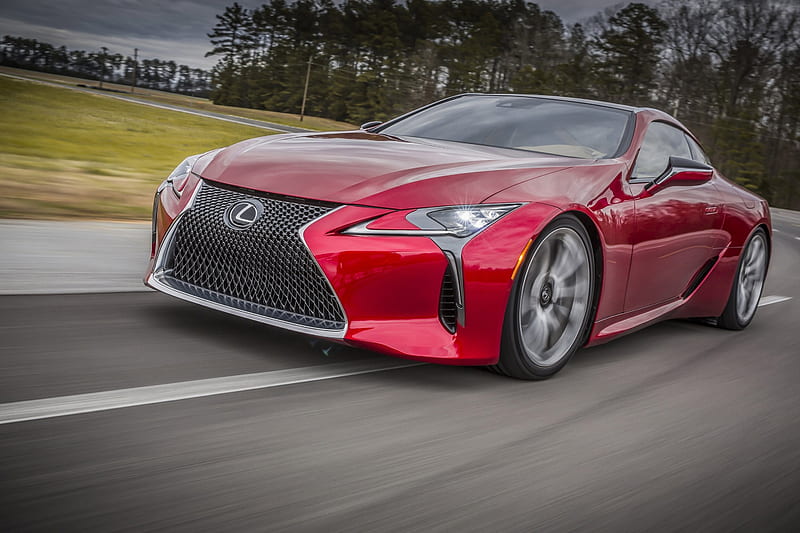 Lexus lc 500, red, lexus, coupe, esports, HD wallpaper | Peakpx