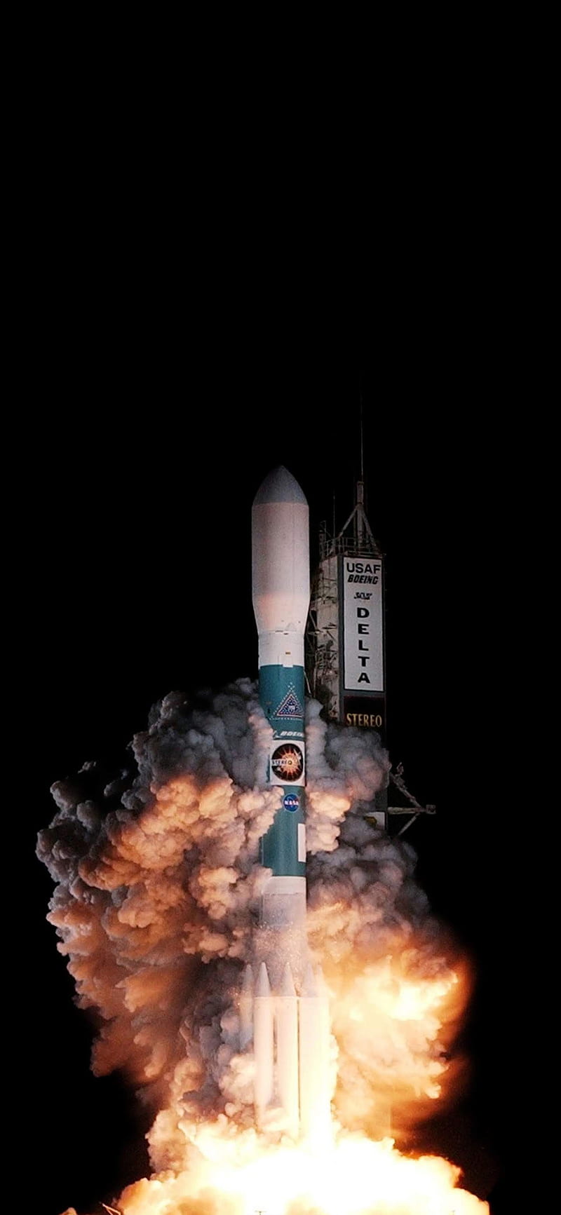 Delta II , astronomy, rocket, ship, space, HD phone wallpaper