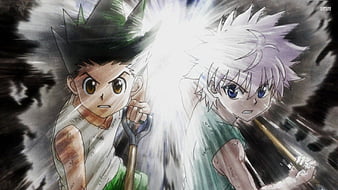 Wallpaper : Hunter x Hunter, Killua Zoldyck, Gon Hunter x Hunter, Gon  Freecss, green hair, asteroid, stars, sky, night, white hair, Anime  screenshot, anime boys, frown 1920x1080 - Rynios - 2253680 - HD Wallpapers  - WallHere