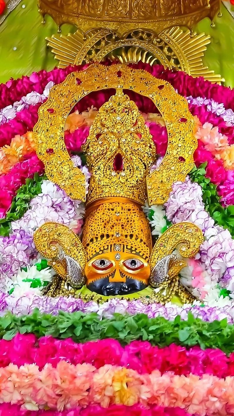 Khatu Shyam , Golden Statue, lord, god, barbarika, HD phone wallpaper