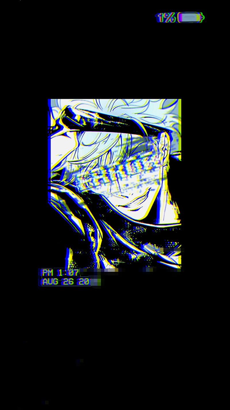 Anime boy, anime 2020, blue, glitch, HD phone wallpaper | Peakpx