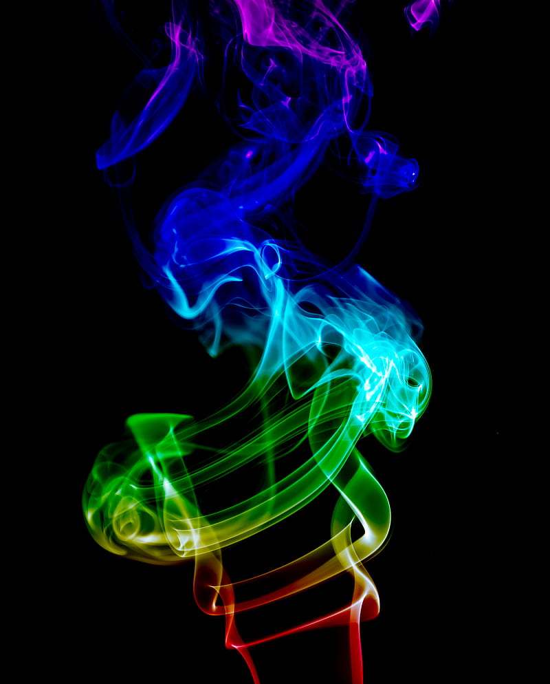 Smoke, rings, transparent, darkness, HD phone wallpaper | Peakpx
