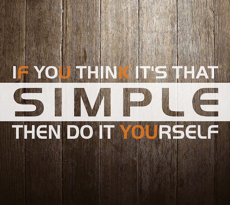 Do It Yourself, diy, font, quote, simple, tannhauser, HD wallpaper