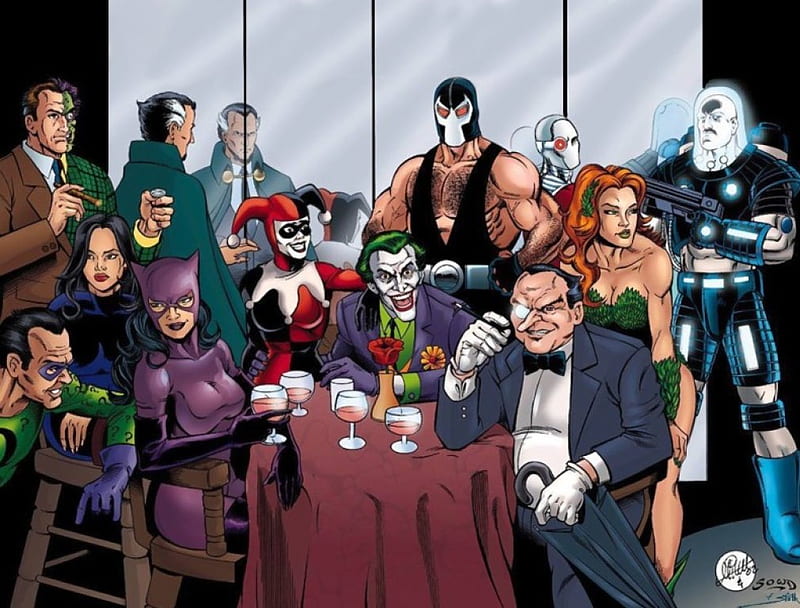 Villains Batman, Dc Comics, Batman, Villains, Comics, HD wallpaper