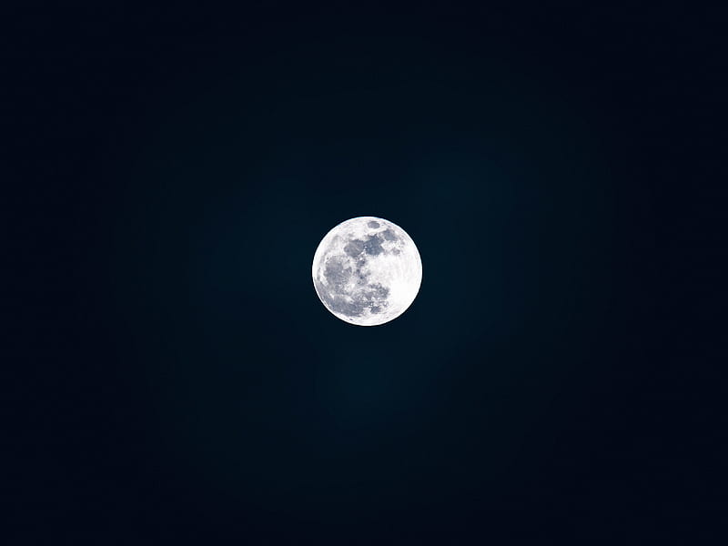 moon, full moon, night, satellite, dark, bw, HD wallpaper