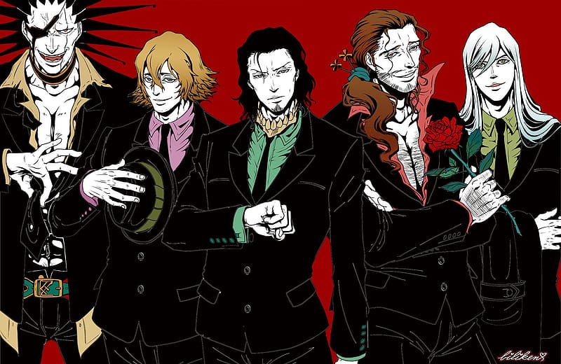 Anime, Bleach, Kenpachi Zaraki, Shunsui Kyōraku, Kisuke Urahara, Coyote Starrk, HD wallpaper
