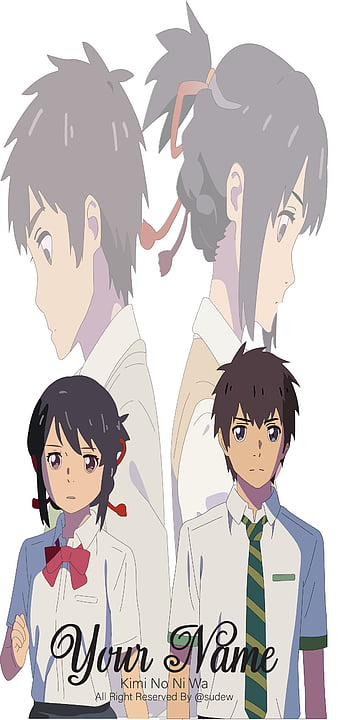 HD wallpaper: two female and male anime characters, Your Name., Kimi No Na  Wa.