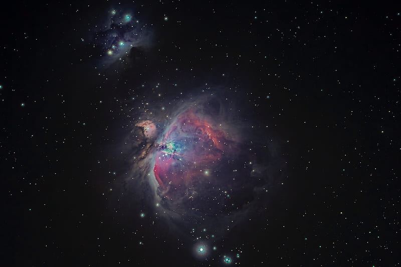 Orion Nebula, black, cool, cosmos, galaxy, space, stars, universe, HD wallpaper