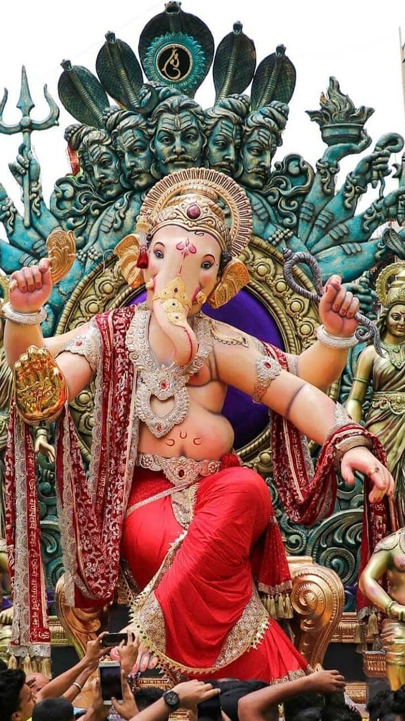 Ganpati Bappa Morya, Chinchpokli, Chinatamani, HD phone wallpaper