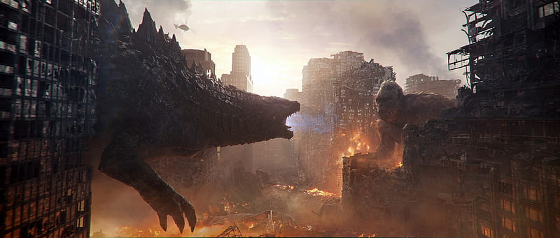 Movie, Godzilla vs Kong, Godzilla (Monsterverse), King Kong, HD wallpaper