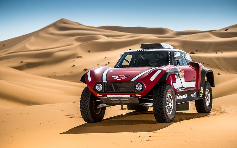 MINI John Cooper Works Buggy Dakar Rally 2018, X-raid Team, Dakar 2018, HD wallpaper