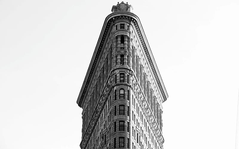 Flatiron Building, Manhattan, skyscraper, New York, USA, Broadway, HD wallpaper