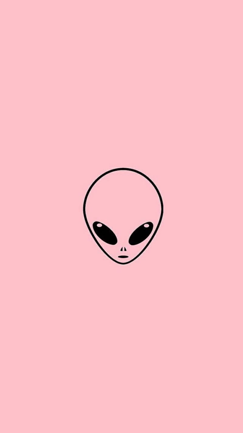 Alien, fondo rosado, alienigena, rose, ovni, HD phone wallpaper | Peakpx