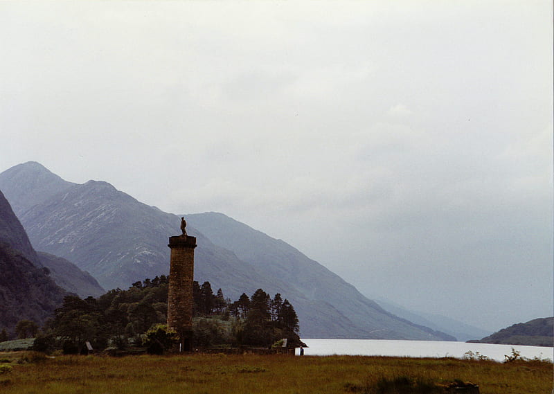 Glenfinnan Monument, scots, bonnie prince charlie, scotland, glenfinnan, HD wallpaper