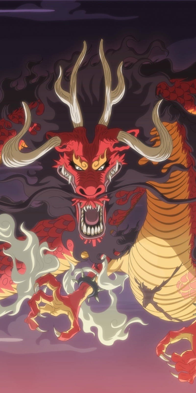 Kaido, anime, kaido dragon, one piece, strongest creature, wano arc, HD phone wallpaper