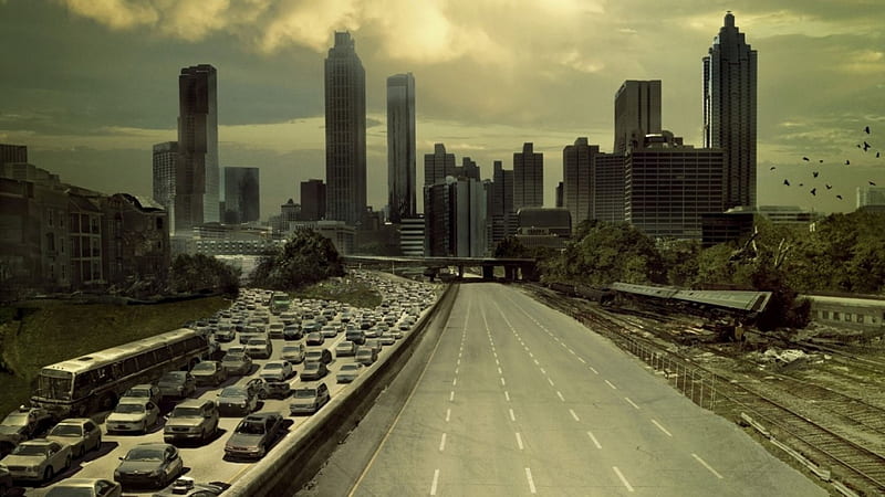 The walking dead city Atlanta, Zombie, Atlanta, Apocalypse, TWD, HD wallpaper