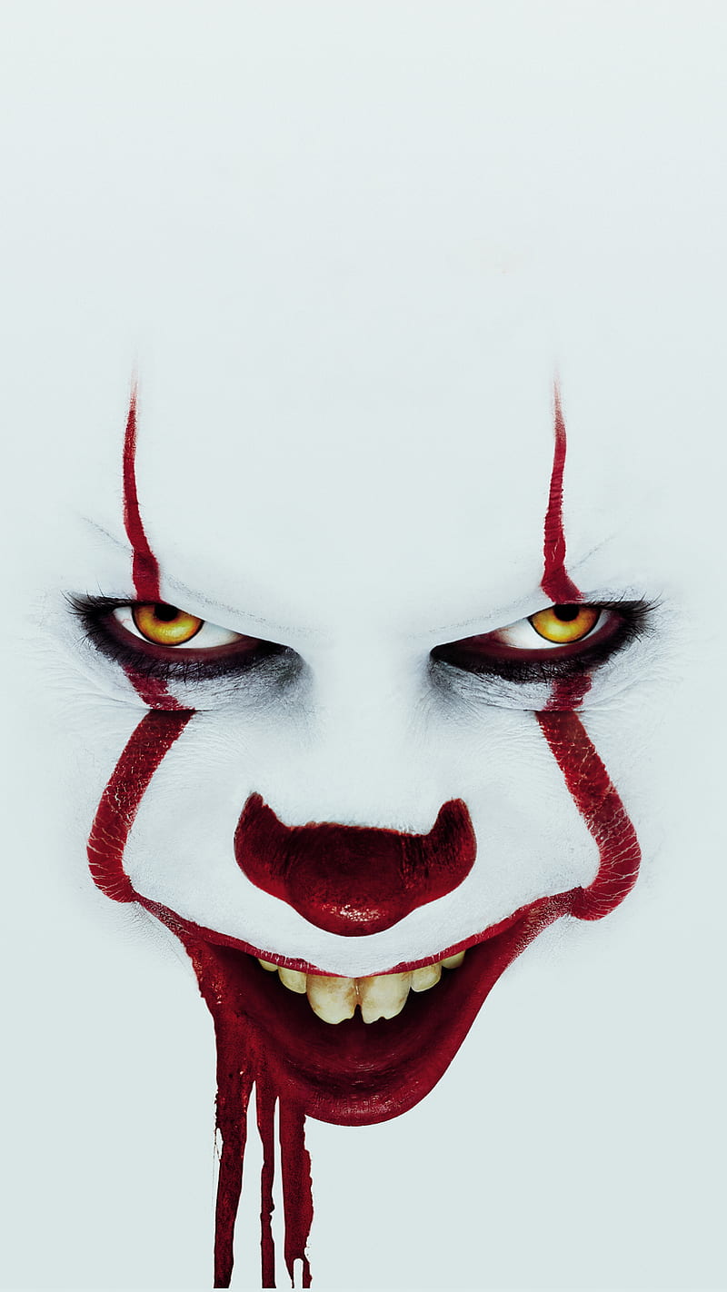 IT Chapter Two 2019, clown, horror, it 2019, it chapter two, it , movie, red, sad, white, HD phone wallpaper