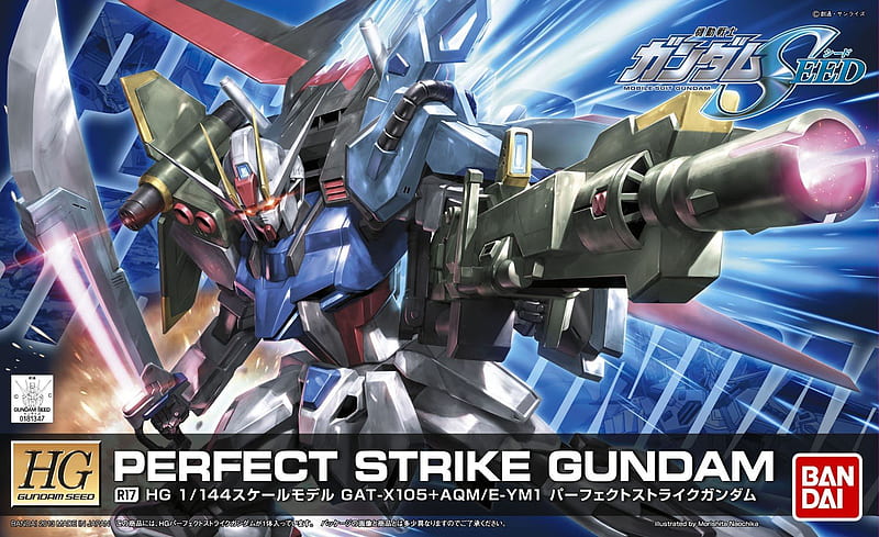 Bandai Hobby SEED HGCE Perfect Strike Gundam HG 1 144 Model Kit, HD wallpaper