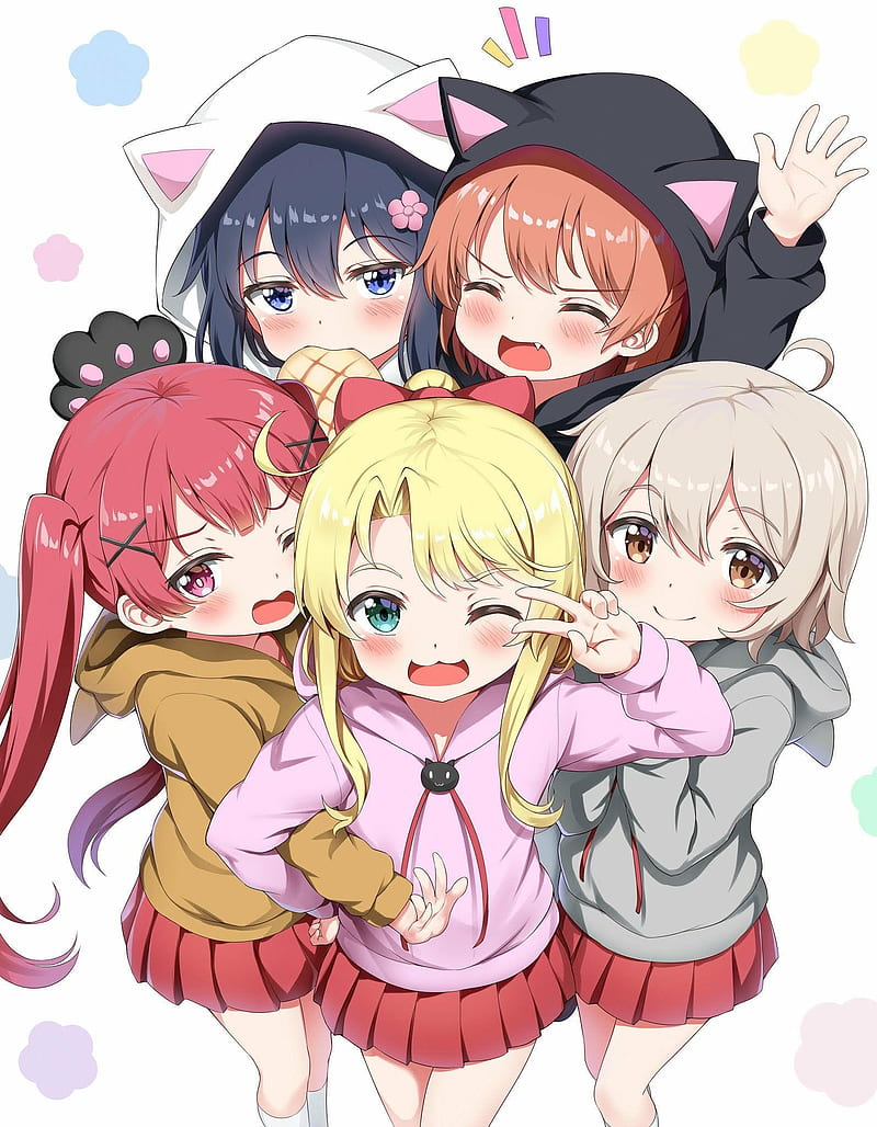 The girls, anime, hana, hinata, miyako, noa, wataten, HD phone wallpaper |  Peakpx