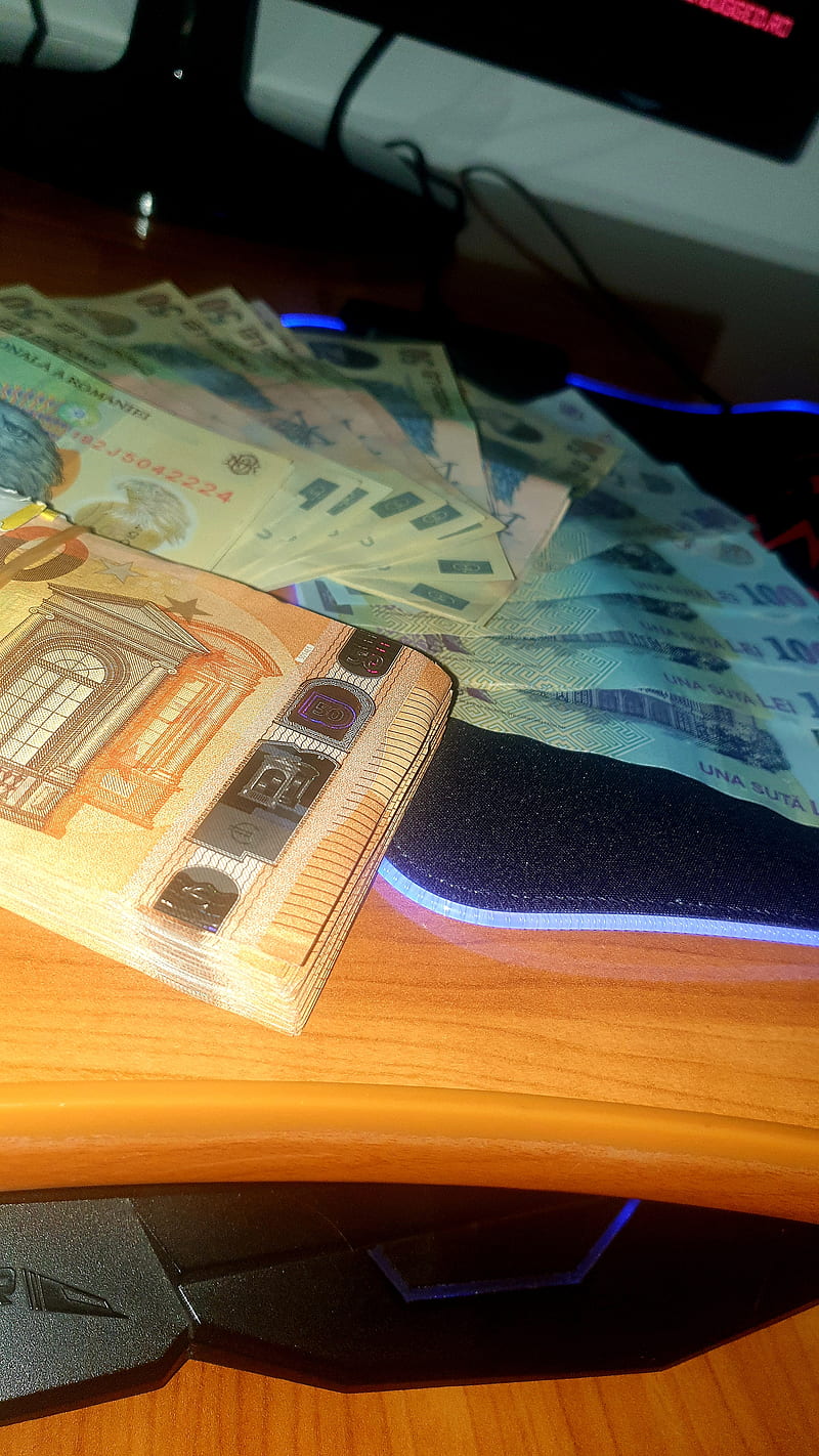 Cash, euro, lei, money, HD phone wallpaper