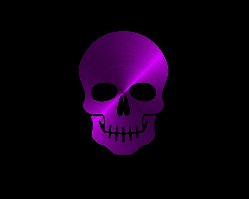 purple skull, gizzzi, purple, labrano, black, skull, HD wallpaper
