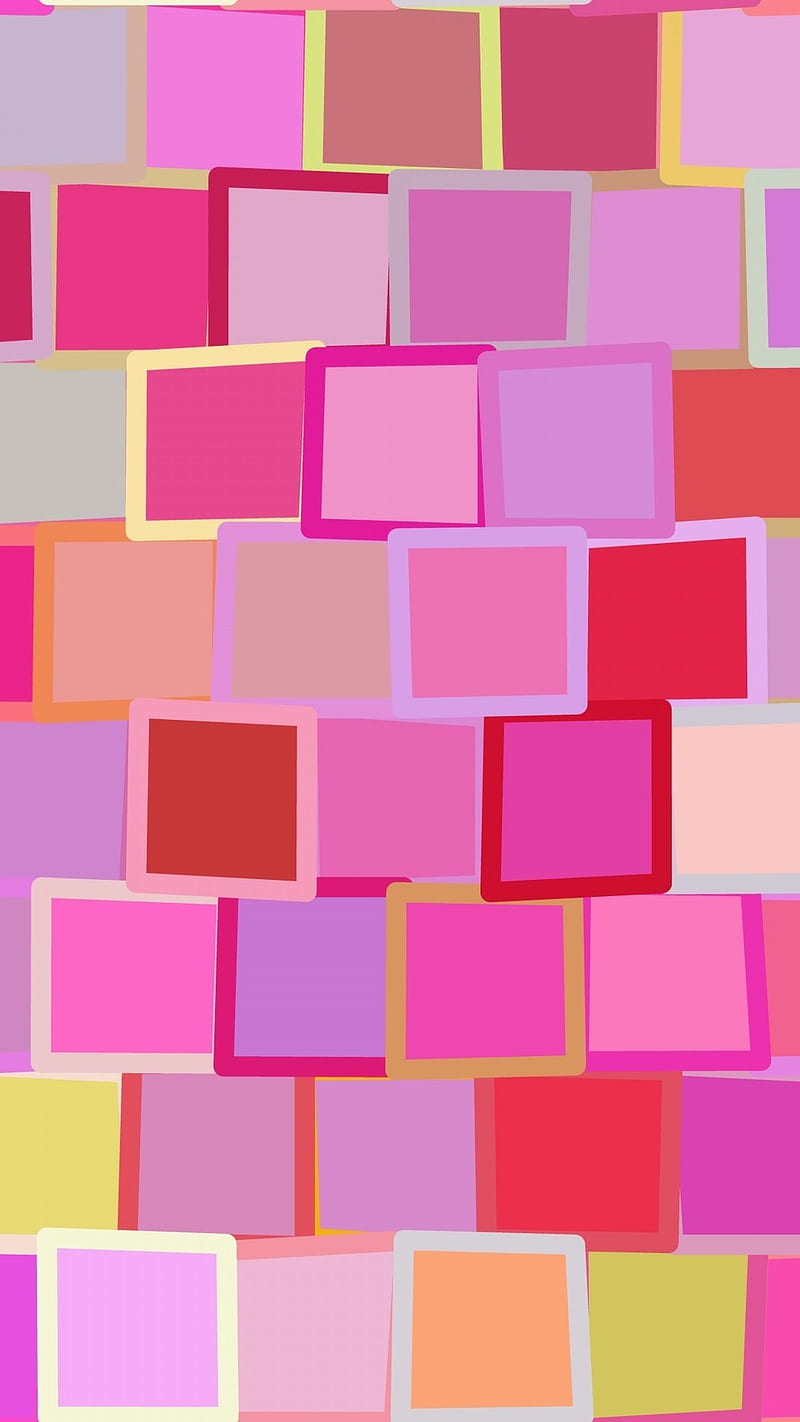 Pink Squared, pink, squared, HD phone wallpaper