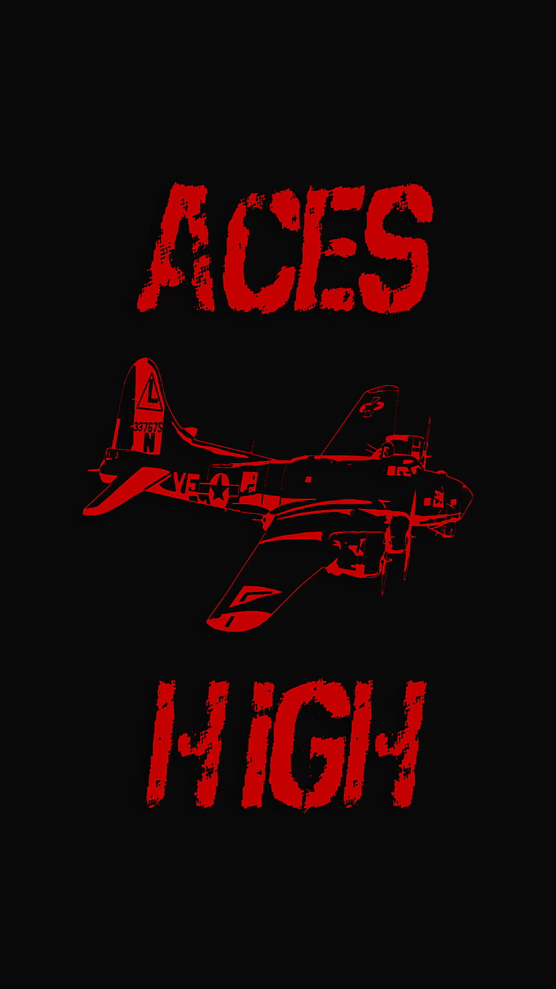 Aces High, 929, aviation, black, cool, fighter, graphics, pilot, red, war 2, world, world war, ww ii, HD phone wallpaper