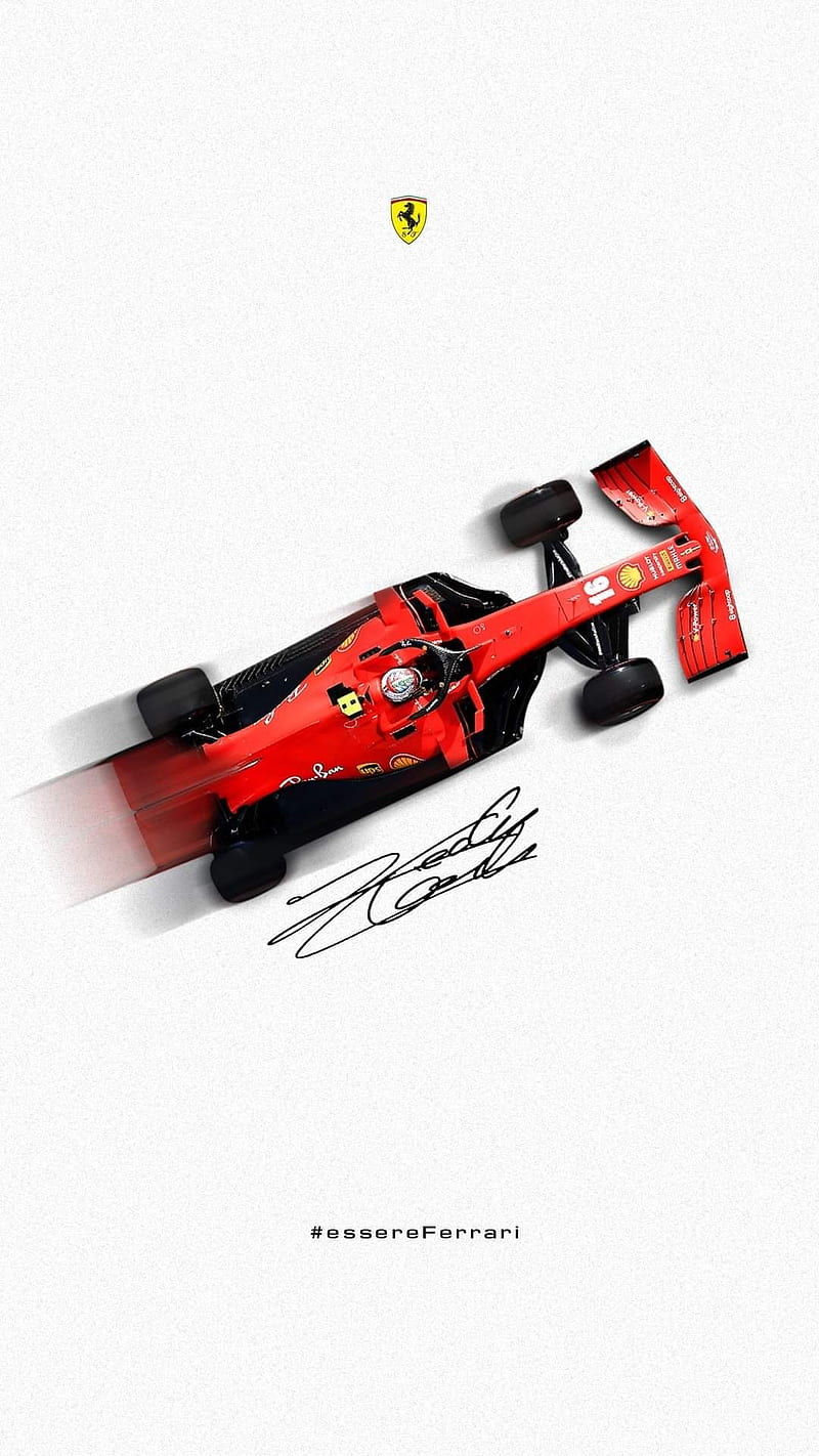 Charles Leclerc, 16, aerial, f 1, ferrari, formula 1, formula one, italy, race, red, white, HD phone wallpaper