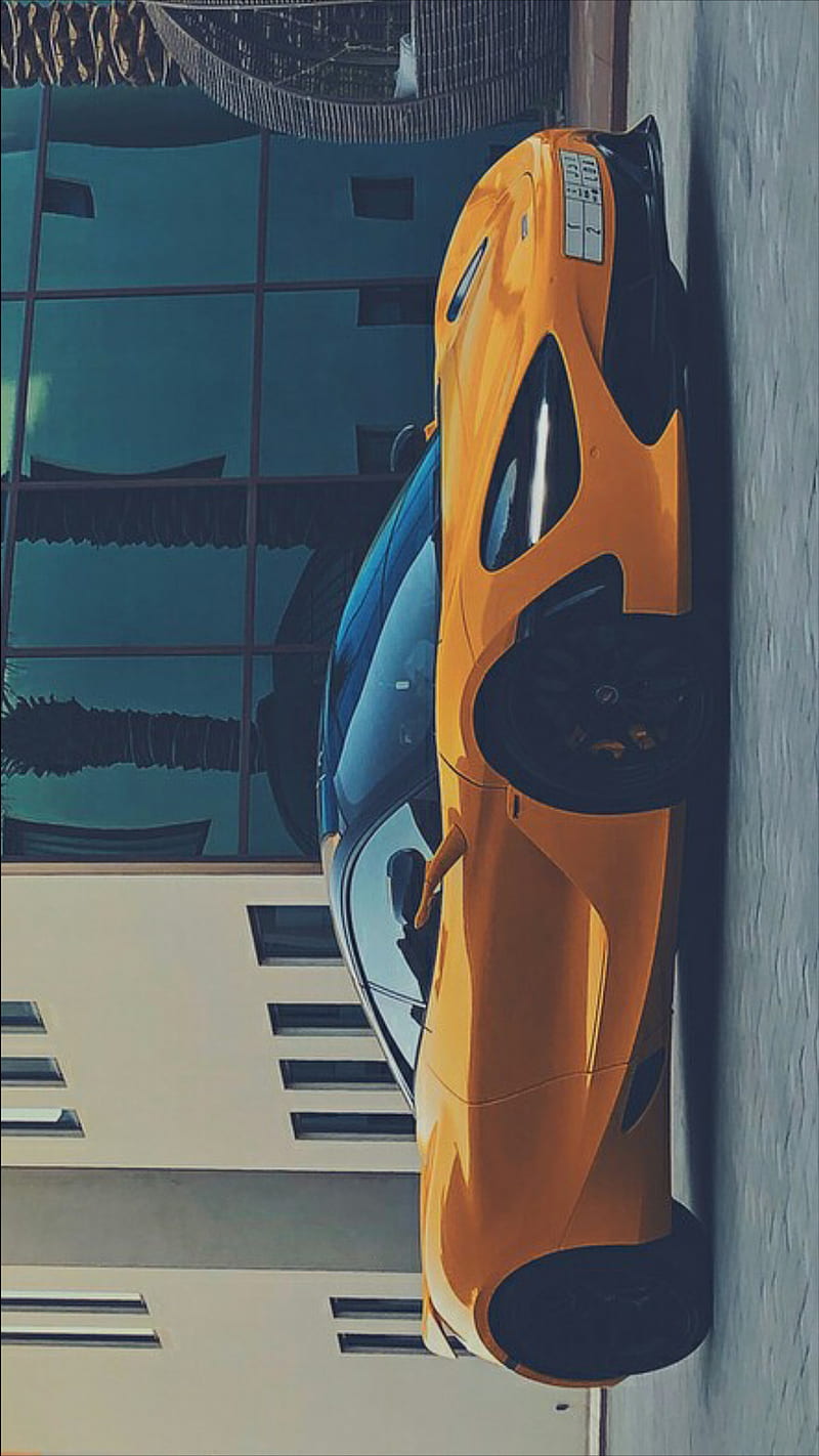 Dubai McLaren, 720s, yellow, car, supercar, sports, new, carbon, HD phone wallpaper