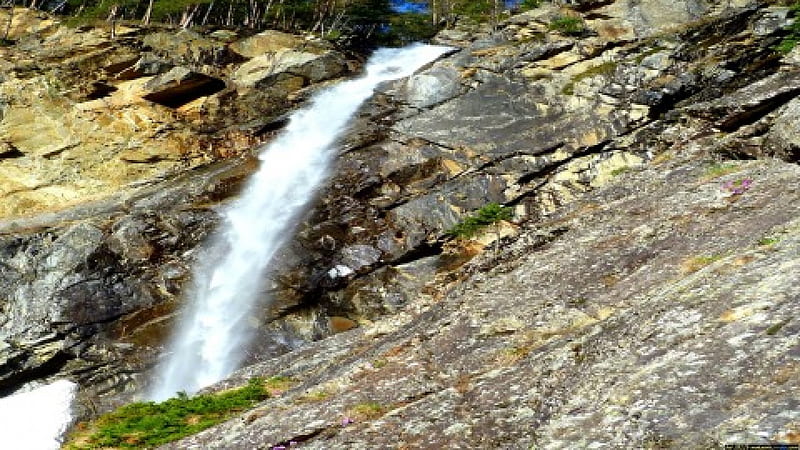 Waterfall-Tirol, Natur, Waterfalls, Erde, Berge, HD wallpaper