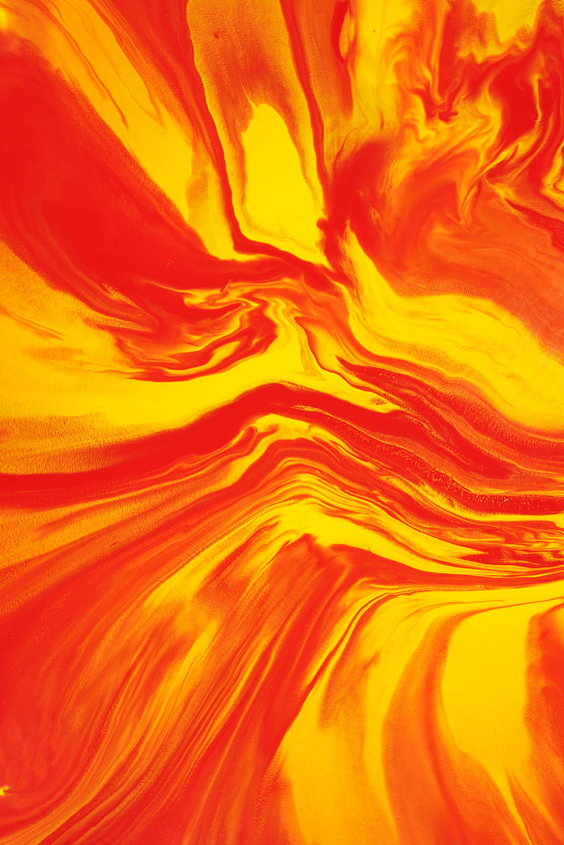 stains, paint, abstraction, bright, red, yellow, HD phone wallpaper