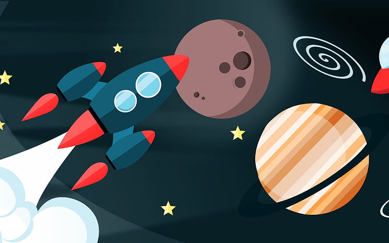 Startup, rocket, space, planet, HD wallpaper | Peakpx