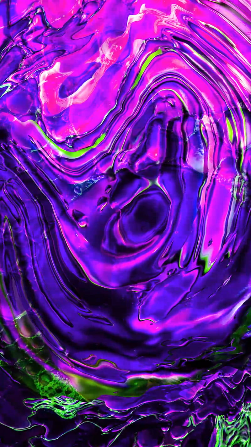 Liquid Purple 1, desings, drawings, drops, fluid, patterns, water, wave, HD phone wallpaper