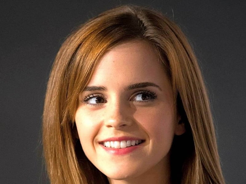 Emma Watson, model, closeup, Emma, bonito, smile, actress, Watson, face, 2015, HD wallpaper