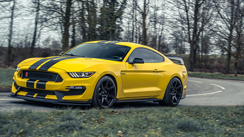 Yellow Mustang , ford-mustang, mustang, carros, HD wallpaper