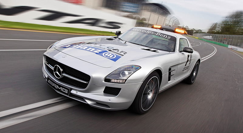 2013 Mercedes-Benz SLS AMG GT F1 Safety Car - Front, HD wallpaper