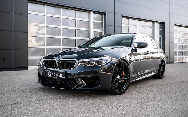 BMW M5, F90, black sedan, M5 G-Power, tuning M5, German sports cars, BMW, HD wallpaper