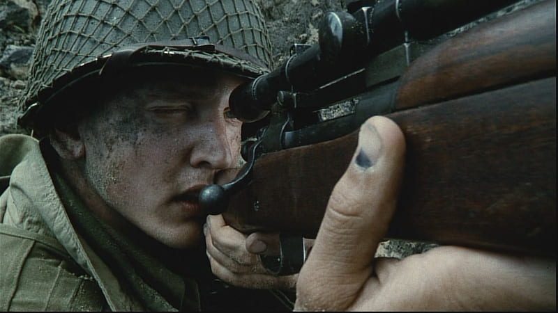 Saving Private Ryan, guerra, movie, world war 2, Barry Pepper, Film, 1998, gun, Sniper, classic, actor, Private Daniel Jackson, HD wallpaper