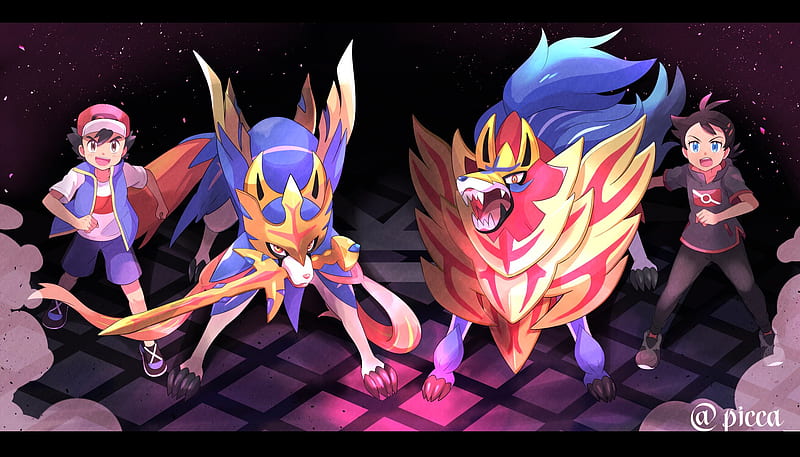 Download Zamazenta And Zacian From Pokemon Wallpaper