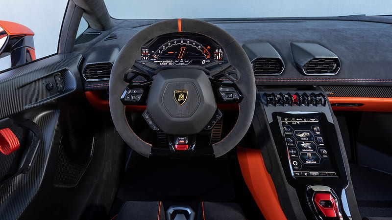 Lamborghini Huracán Tecnica 2022 Interior, HD wallpaper