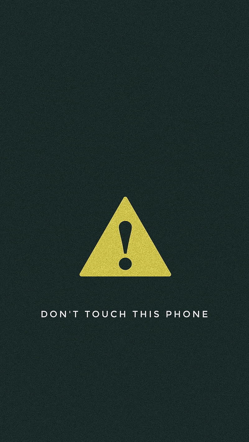 Dont touch, atention, caution, chic, grains, green, phone, supreme, yellow, HD phone wallpaper