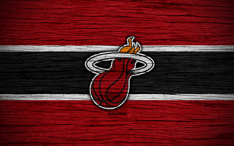 Miami Heat, basketball, logo, nba, team, HD wallpaper